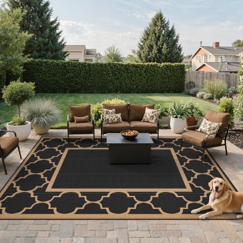 GENIMO Outdoor Rug, Waterproof Plastic Rugs - Image 2