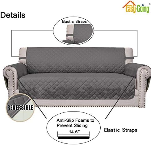 Easy-Going Reversible Couch Cover, Small Chair - Image 3