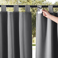 NICETOWN 2 Panels Patio Curtains Outdoor Waterproof 84 Long, Detachable Sticky by NICETOWN