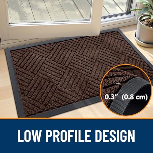 OLANLY Front Door Mat Outside Entrance 47x32, Waterproof Heavy-Duty Doormat - Image 5