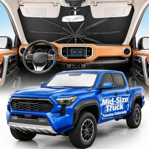 Weektic Truck Windshield Sun Shade Umbrella by Weektic