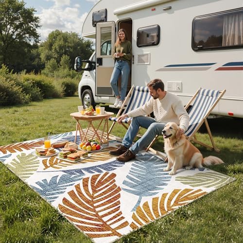 GENIMO 5x8 Outdoor Rug, Washable - Image 4