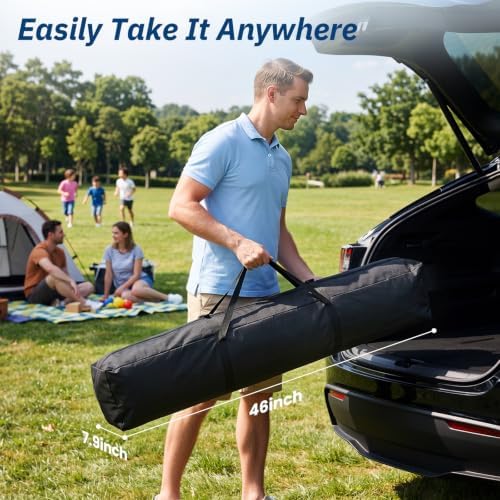 10x10 Pop Up Canopy Tent with 4 Sidewalls, Portable Outdoor Shelter - Image 3