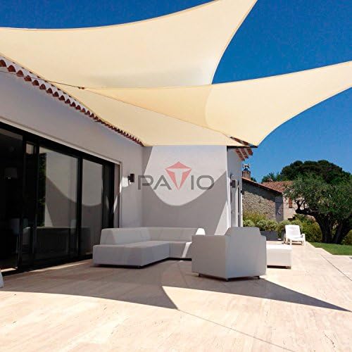 Patio Paradise 16' x 16' x 16' Sun Shade Sail Triangle Canopy Shade Cloth - Image 6