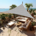 Shade&Beyond 11'X13'X17' Sun Shade Sail Light Grey Triangle by ShadeBeyond