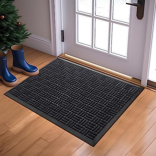 Mibao Front Door Mat Outdoor Entrance, Waterproof Dirt Trapper Doormat - Image 6
