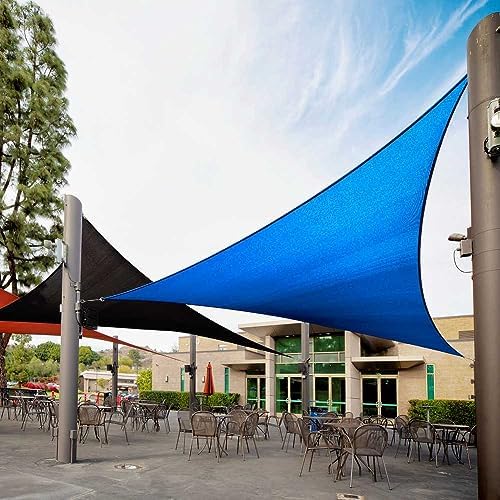 Royal Shade 10' x 10' x 10' Blue Triangle Sun Shade Sail by RoyalShade