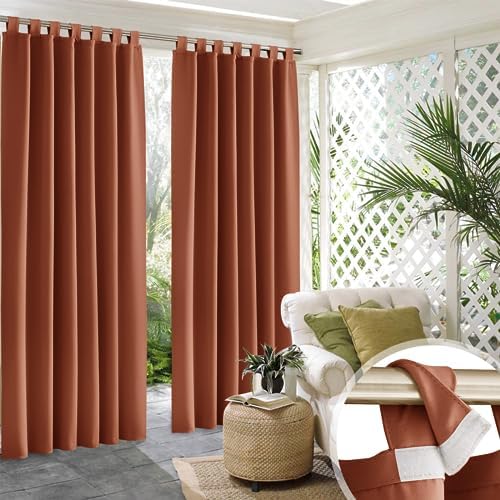 RYB HOME 2 Panels Outdoor Curtains - Image 2
