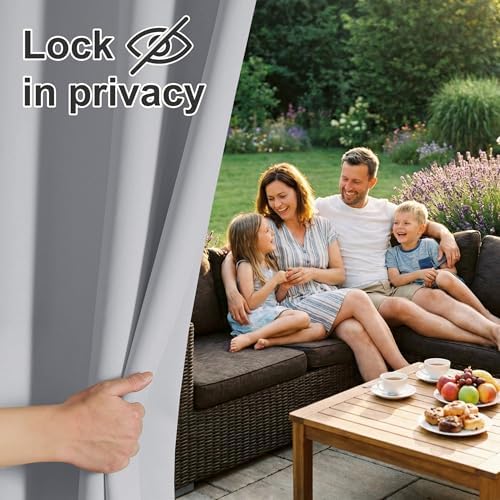 RYB HOME 2 Panels Outdoor Curtains - Image 3