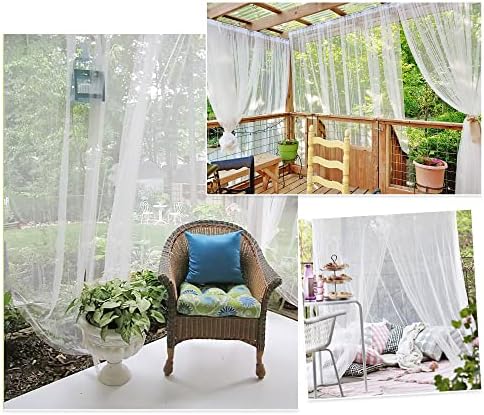 RYB HOME Mosquito Net Outdoor Curtains by RYBHOME