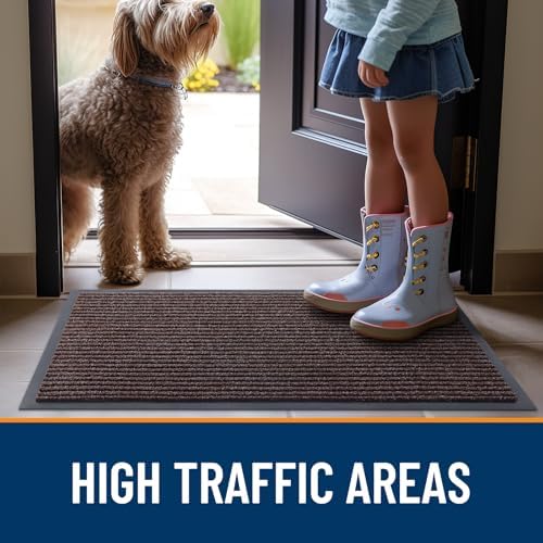 OLANLY 2-Pack Front Door Mats 33x21, Waterproof Heavy-Duty Doormats - Image 7