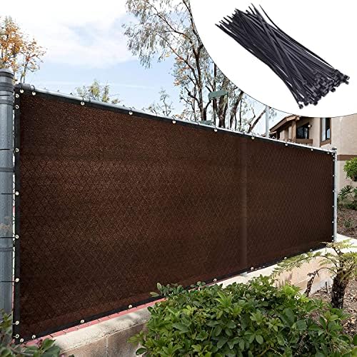 Royal Shade 8' x 10' Brown Fence Privacy Screen Windscreen Cover Netting Mesh by RoyalShade