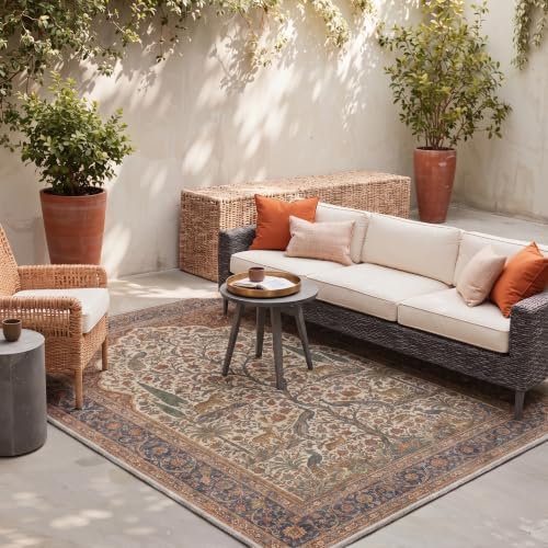 GENIMO 9x12 Outdoor Rug, Washable Quick Dry by GENIMO