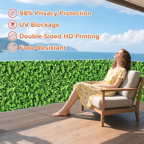 Privacy Fence Screen 4'x25' Windscreen Fencing Mesh Fabric Shade Cover 450 GSM - Image 2