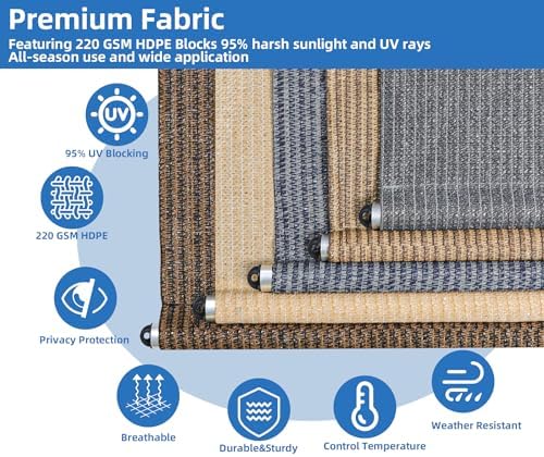 Outdoor Roller Shades for Patio, Cordless Porch Blinds Patio Shades 60"Wx96H - Image 2