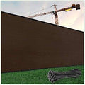 ColourTree Customized Size Fence Screen Privacy Screen Brown 5' x 21' by ColourTree