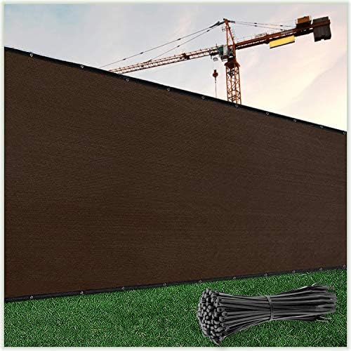 ColourTree Customized Size Fence Screen Privacy Screen Brown 5' x 39' by ColourTree