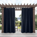 Exclusive Home Cabana Solid Indoor/Outdoor Light Filtering Hook-and-Loop Tab by TOWNCOUNTRYTERRA