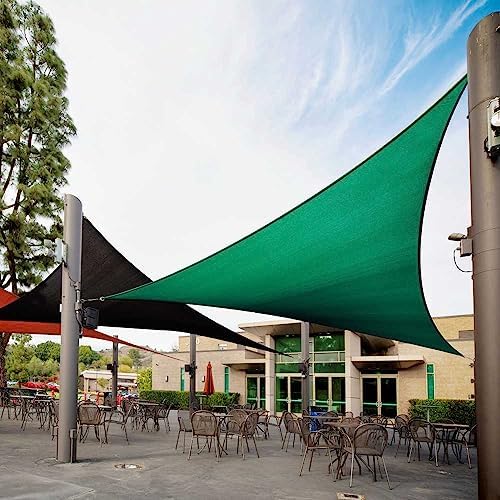 Royal Shade 27' x 27' x 27' Green Triangle Sun Shade Sail by RoyalShade
