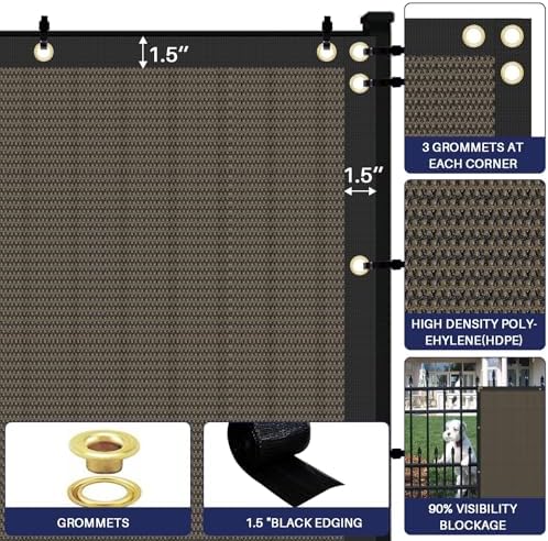 Windscreen4less Privacy Fence Screen Heavy Duty Windscreen Fencing Mesh Fabric - Image 4
