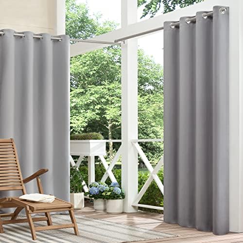 ECLIPSE Bradford Waterproof Blackout Thermal Insulated Grommet Outdoor Curtain by EclipseCurtains