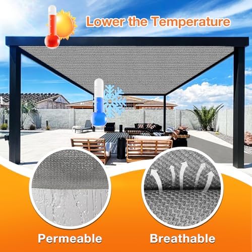 Artpuch Outdoor Pergola Shade Cover 22x24 FT Sun Shade Cloth - Image 4