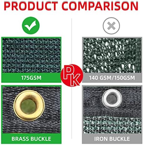 KANAGAWA 4ft x52ft Balcony Privacy Screen Fence, 90% Blockage Heavy Duty 175 - Image 3