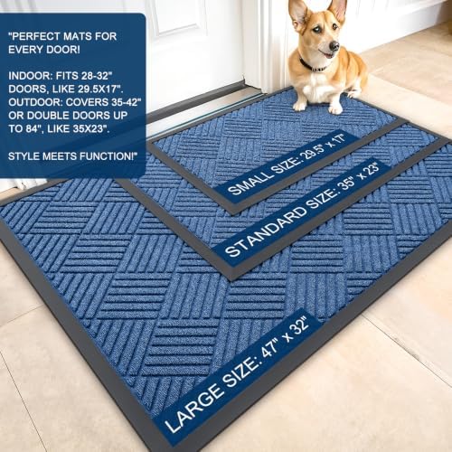 OLANLY Front Door Mat Outside Entrance 35x23, Waterproof Heavy-Duty Doormat - Image 2