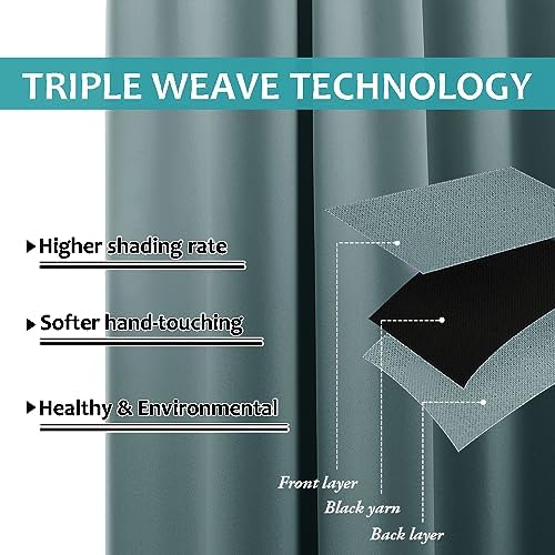 NICETOWN Outdoor Curtainch for Patio Waterproof 84 inch Wide, Thermal Insulated - Image 6