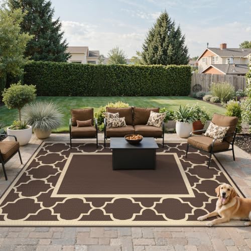 GENIMO Outdoor Rug, Waterproof Plastic Rugs - Image 2