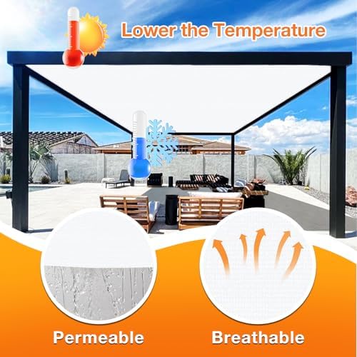 Artpuch Outdoor Pergola Shade Cover 6' X 7' Sun Shade Cloth - Image 4