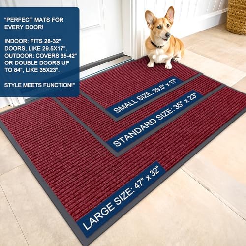 OLANLY Front Door Mat 47x23, Waterproof Heavy-Duty Indoor Outdoor Doormat - Image 2
