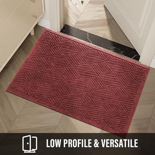 HIYARD Durable Front Door Mat, Absorbent Muddy Dirt Resist Welcome Door Mats - Image 6