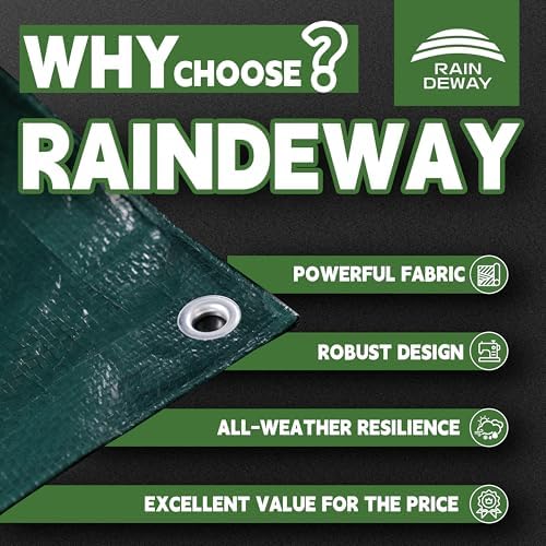 RAINDEWAY Small Tarps 6x6 Feet - Image 2