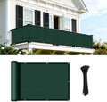 COOLBOYS Customized 3'x10' Dark Green Balcony Privacy Screen Fence Cover by Havecooltimewithyourboys