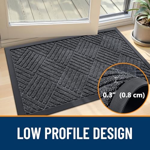 OLANLY Front Door Mat Outside Entrance, Waterproof Heavy-Duty Doormat - Image 6