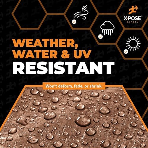 Multipurpose Protective Cover Brown Poly Tarp 8' x 10' - Image 5