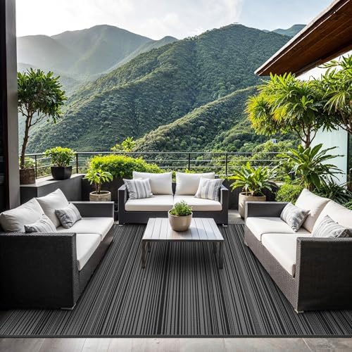 GENIMO Outdoor Rug, Waterproof Plastic Rugs - Image 3