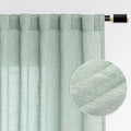 MYSKY HOME Living Room Curtains 84 Inches Long Semi Sheer Light Filtering by MYSKYHOME