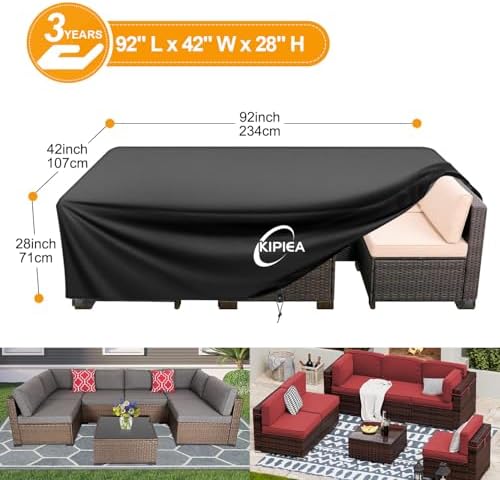 Kipiea Outdoor Furniture Covers Waterproof, 420D Heavy-Duty Patio Furniture Set - Image 2