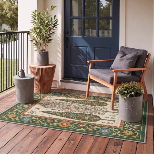GENIMO 3x5 Outdoor Rug, Washable by GENIMO