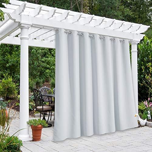 NICETOWN Outdoor Curtains for Patio W100 x L95 inch 2 Pieces, Sun Blocking by NICETOWN