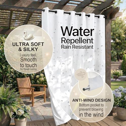 Outdoor Patio Curtain Waterproof Darkening Thermal Insulated Indoor Curtains - Image 4