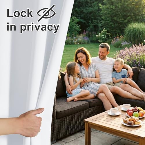 RYB HOME 2 Panels Extra Wide Outdoor Curtains - Image 4