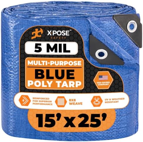 Better Blue Poly Tarp 15' x 25' by XposeSafety