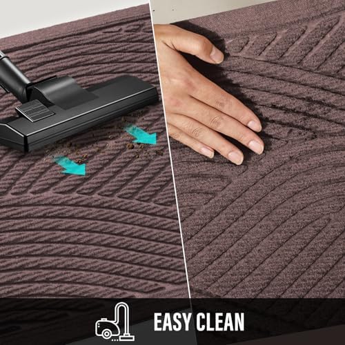 HIYARD Sturdy Front Door Mat, Absorbent Muddy Dirt Resist Welcome Door Mats - Image 7