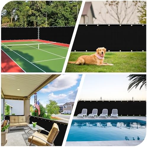 iCover 6x25ft Privacy Screen Fence, Outdoor Fencing Panels, Garden Windscreen - Image 6