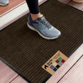 GORILLA GRIP Traffic Guard Indoor Outdoor Heavy Duty Door Mat, 35x23 Brown by GorillaGrip