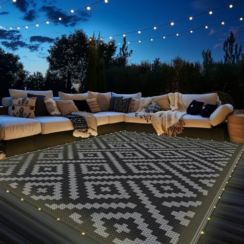 GENIMO Outdoor Rug, Waterproof Plastic Rugs by GENIMO