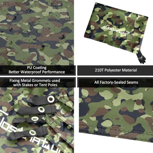 Clostnature Heavy Duty Tent Footprint Floor Saver, Camping Tarp - Image 2